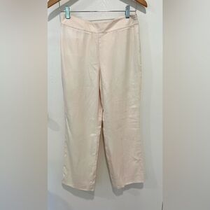 Silk and Wool Lindsey Banana Republic Cream Ankle Pants
